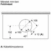 Kép 11/12 - Bosch DBB63BC60 beépíthető páraelszívó 60cm fekete Serie2