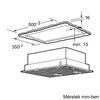 Kép 10/13 - Bosch DHL555BM kürtőbe építhető páraelszívó 53cm Serie4