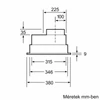 Kép 12/13 - Bosch DHL555BM kürtőbe építhető páraelszívó 53cm Serie4
