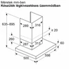 Kép 9/9 - Bosch DWB63BC30 fali páraelszívó inox 60cm Serie2