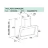 Kép 3/4 - Cata THALASSA 800 XGBK/F páraelszívó fekete fali 80cm