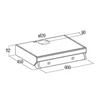 Kép 4/4 - Cata FK-6000 WH SLIM páraelszívó 60cm fehér