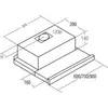 Kép 4/4 - CATA Beépíthető Teleszkópos Páraelszívó TF-2003/60/D  Led Duralum