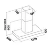 Kép 2/3 - Falmec LINE PRO 120 Sziget páraelszívó