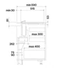 Kép 6/8 - Falmec BRERA 89cm indukciós főzőlap páraelszívóval matt 2x2 bridge zóna 2901121