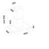 Kép 3/6 - Falmec PLANE PLUS sziget páraelszívó 120cm inox 2367026