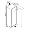 Kép 5/5 - Liebherr FNc 467i Peak NoFrost fagyasztószekrény 200L 146x60x68cm