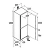 Kép 8/9 - Liebherr CNdgd 5203 Pure NoFrost alulfagyasztós hűtő DarkGrey 186x60x68cm