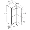 Kép 10/11 - Liebherr CBNdgc 5723 Plus BioFresh NoFrost alulfagyasztós hűtő DarkGrey 202x60x68cm