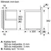 Kép 7/7 - Neff NR4GR31N1 beépíthető mikrohullámú sütő grilles nemesacél jobbos ajtónyitás 38cm 21L Line