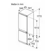 Kép 4/6 - Neff KI7861FE0 beépíthető alulfagyasztós hűtőszekrény 178cm Line