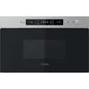 Kép 1/7 - Whirlpool MBNA920X beépíthető mikrohullámú sütő inox grilles 22L