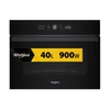 Kép 1/4 - Whirlpool WMW47HMB beépíthető Kombi mikrohullámú sütő fekete 45cm