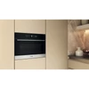 Kép 3/5 - Whirlpool WMW57DHMX beépíthető Kombi mikrohullámú sütő fekete/acél 45cm