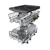 Kép 7/8 - Whirlpool WH6IA10BS7L0 Beépíthető mosogatógép