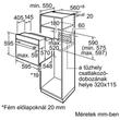 BOSCH HBN532E5 Beépíthető Elektromos Sütő BOSCH HBN532E5 Beépíthető Elektromos Sütő