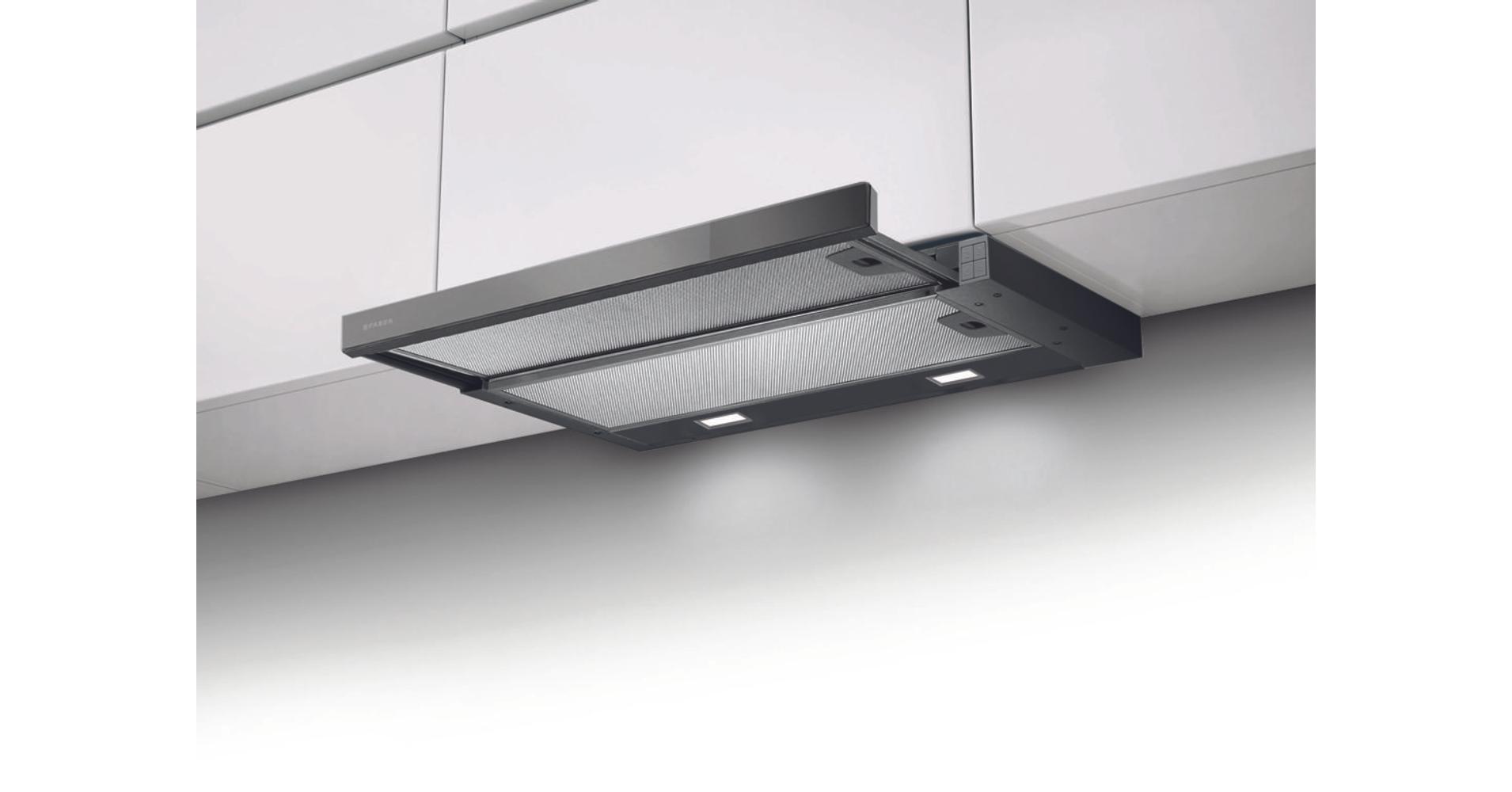 Faber Flexa NG Glass Lux BK A60 beépíthető teleszkópos páraelszívó fekete