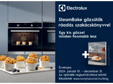 SteamBake® gőzsütők ráadás szakácskönyvvel