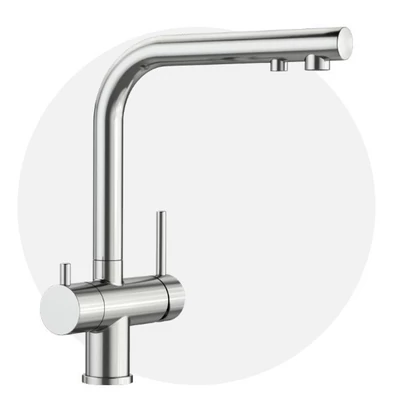 BLANCO FONTAS II csaptelep víztisztítóhoz PVD Steel-szálcsiszolt