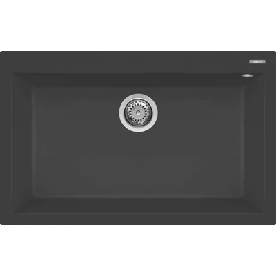 ELLECI Quadra 130 Gránit Mosogatótálca Antracite G59