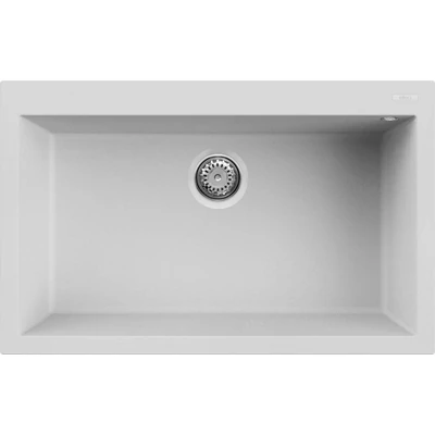 ELLECI Quadra 130 Gránit Mosogatótálca Bianco G68