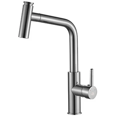 Laveo TORO Kihúzható zuhanyváltós csaptelep, króm