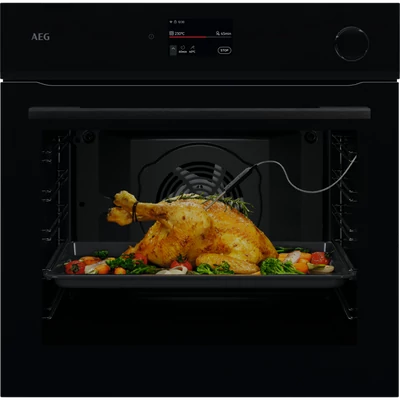 AEG NBR7P731SB SenseCook/SteamCrisp 7000 gőzfunkciós sütő pirolitikus fekete