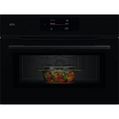 AEG NKM7N721B MealAssist 7000 kompakt sütő mikrohullámmal fekete 45cm