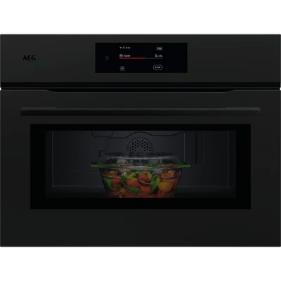 AEG NKM7N721T MealAssist 7000 kompakt sütő mikrohullámmal matt fekete 45cm