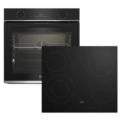 Beko BBSM12320XCS beépíthető sütő + kerámia főzőlap szett