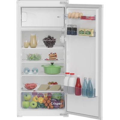 Beko BSSA210K4SN beépíthető egyajtós hűtő fagyasztóval 122cm