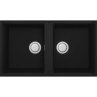 Elleci Best 450 gránit mosogató medence Full Black