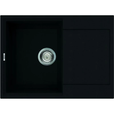Elleci Easy 135 gránit mosogató medence Nero Full Black