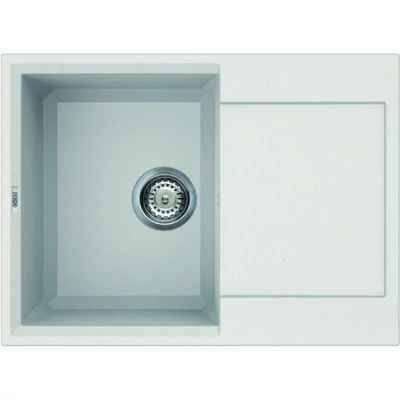 Elleci Easy 135 gránit mosogató medence Bianco Titano