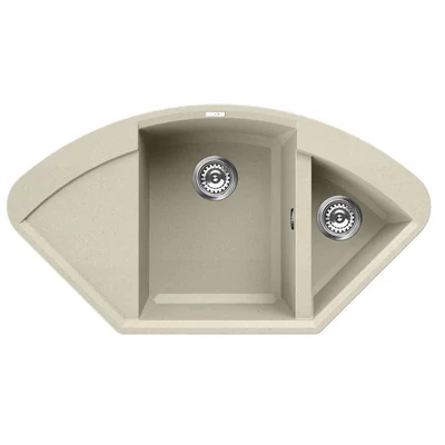 Elleci Easy CORNER gránit mosogató medence Bianco Antico