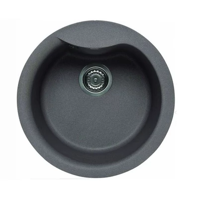 Elleci Ego ROUND gránit mosogató medence Titanium