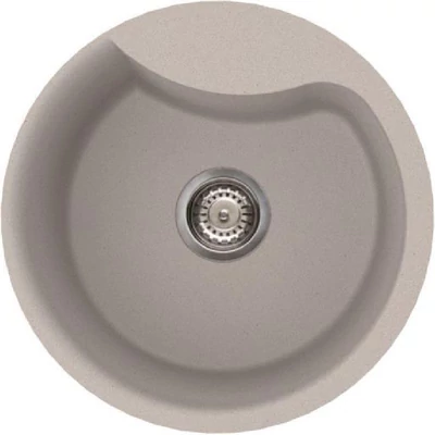 Elleci Ego ROUND gránit mosogató medence Aluminium