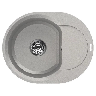 Elleci Easy ROUND 600 gránit mosogató medence Aluminium