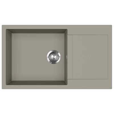 Evido Cubo XL 6S Compact gránit mosogató 860x500mm platina 442060