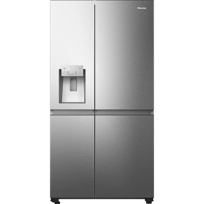Hisense RS818N4TIE side by side hűtőszekrény inox E osztály