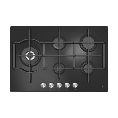 Master Kitchen MKHG 754101-ED LTC BK beépíthető gázfőzőlap 75cm fekete üveg