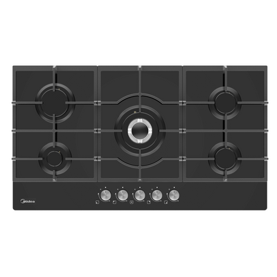 Midea MG90095TCGB-HR beépíthető gázlap fekete 90cm