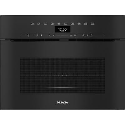 Miele H 7440 BMX obszidiánfekete fogantyú nélküli mikrohullámú üzemmóddal kombinált sütő