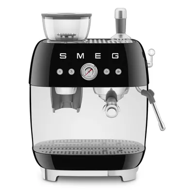 Smeg EGF03BLEU őrlővel kombinált espresso kávéfőző retro fekete