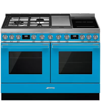 Smeg CPF120IGMPT Portofino kombinált tűzhely türkizkék 120cm