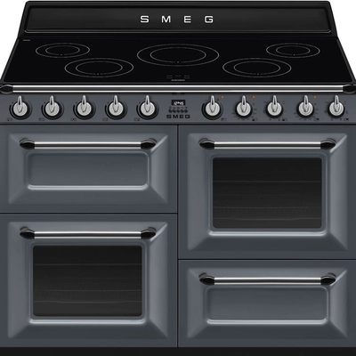 Smeg TR4110IGR2 Victoria szabadonálló tűzhely palaszürke 3 sütőtér 110cm széles