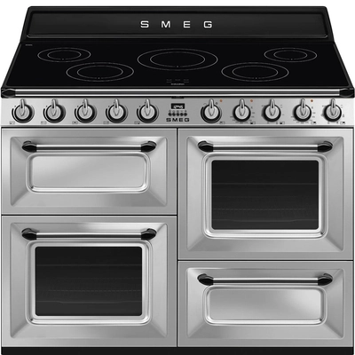 Smeg TR4110IX2 Victoria szabadonálló tűzhely inox 3 sütőtér 110cm széles