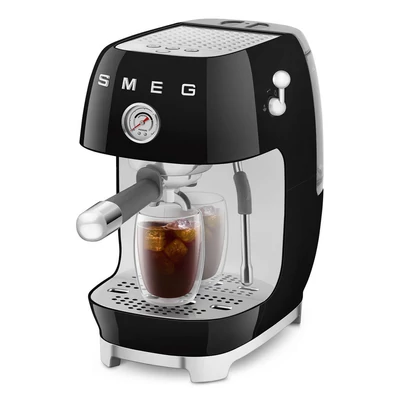 Smeg ECF03BLEU espresso kávéfőző cold brew funkcióval retro fekete
