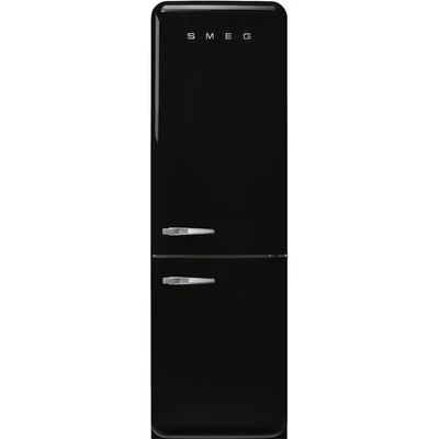 Smeg FAB32RBL5 alulfagyasztós retro hűtő jobb oldali zsanér fekete