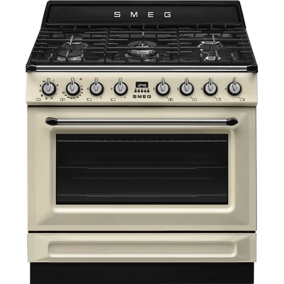 Smeg TR90GMP tűzhely Victoria design 90cm 1 sütőtér gázlap bézs